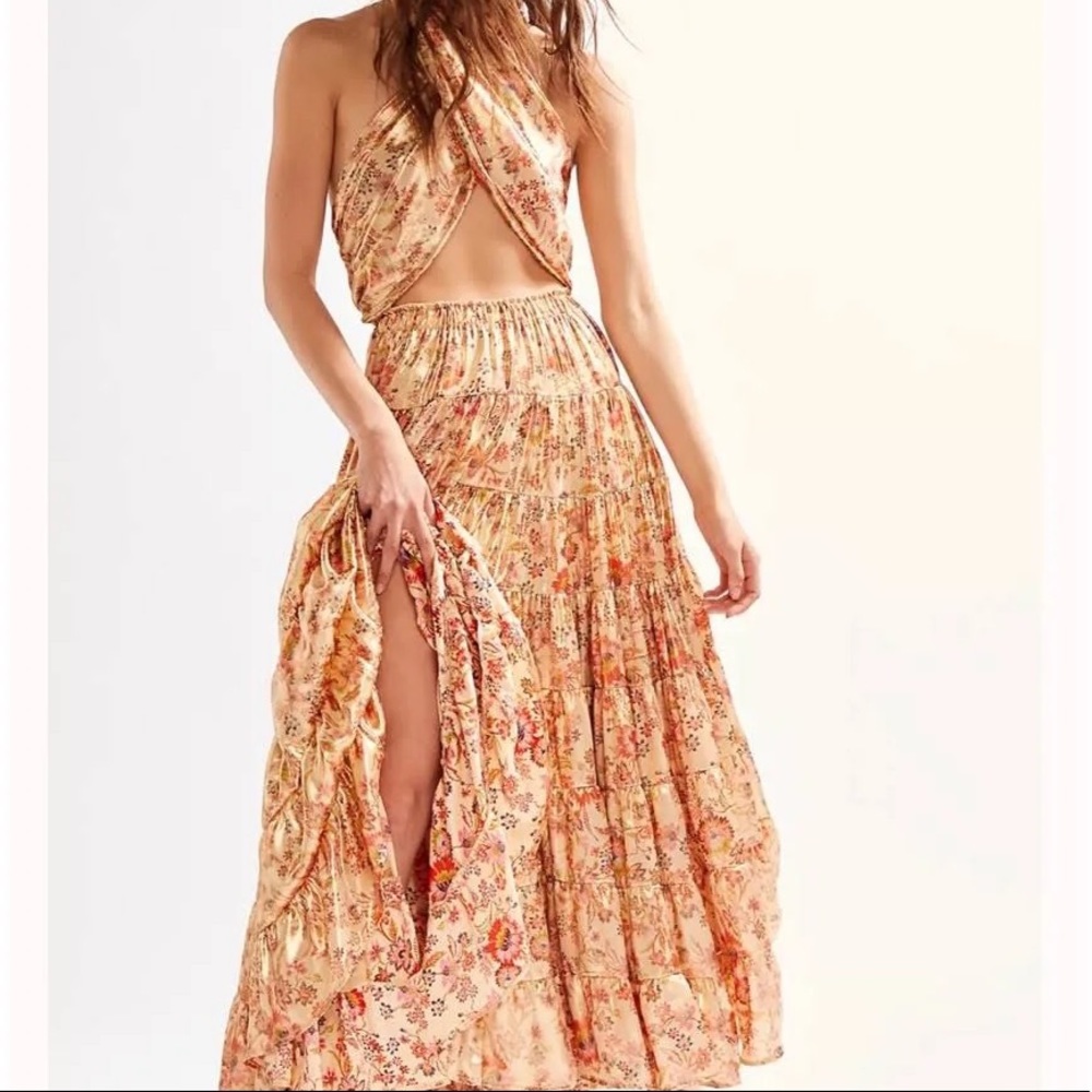 NWT Free People Printed Something Magical Dress XS